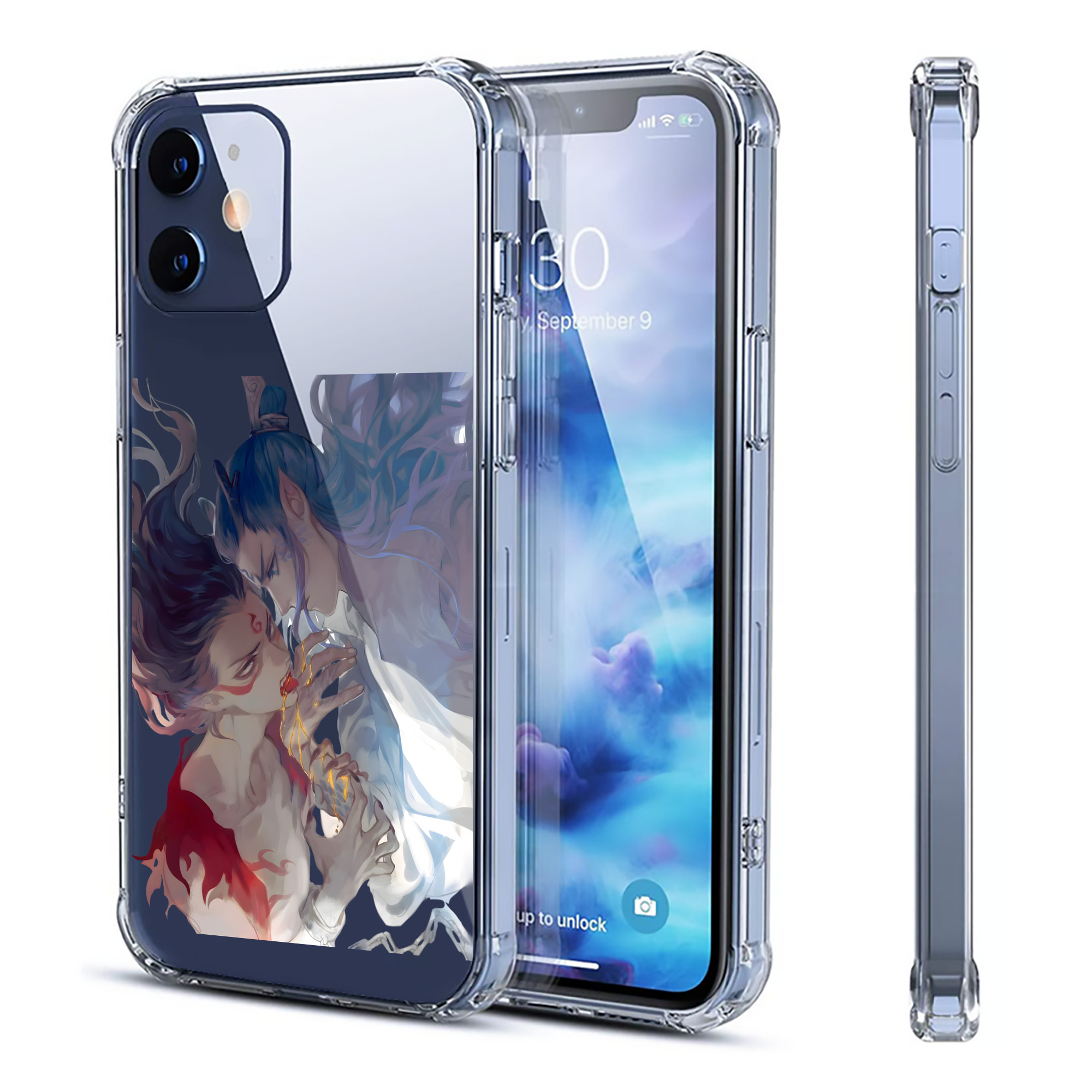（画像用） Ne Zha 2 ナタ 魔童の大暴れ 【iPhone 12シリーズ対応】透明スマホケース（クリアソフトケース）